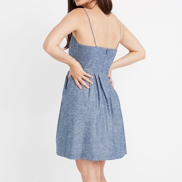Madewell Chambray Dress Size 6 - Picture 3 of 8
